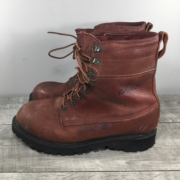 Cabela’s Mens Work Hunting Soft Toe Boots Leather Waterproof Plus Size 11.5 - Picture 6 of 11